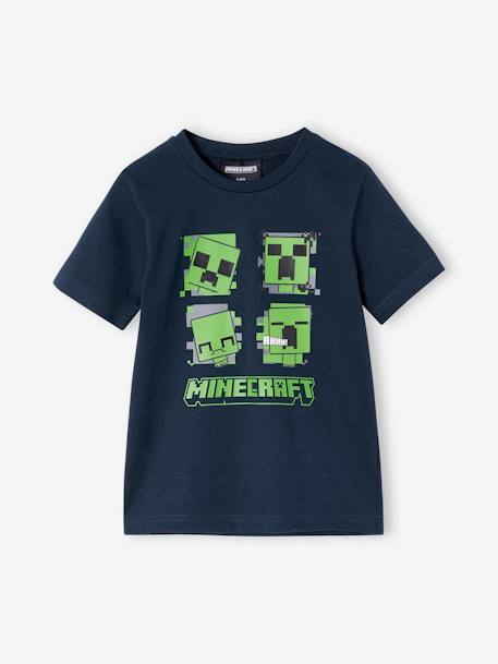 T-shirt Minecraft® korte mouwen nachtblauw - vertbaudet enfant 