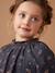 Robe en gaze de coton motifs fleurs fille anthracite+vert de gris - vertbaudet enfant 