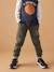 Pantalon garçon jogging sport en molleton lichen+marine - vertbaudet enfant 