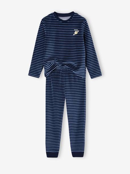 Lot de 2 pyjamas  garçon velours Espace marine - vertbaudet enfant 