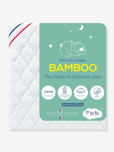 Matelas bébé Bamboo non traité déhoussable blanc - vertbaudet enfant 