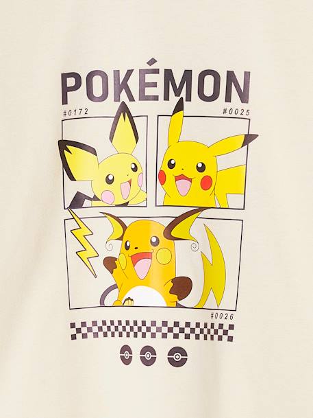 Tee-shirt Pikachu Evolution Pokemon garçon sable - vertbaudet enfant 