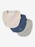 Lot 3 bavoirs naissance en gaze de coton lot bleu+lot rose - vertbaudet enfant 