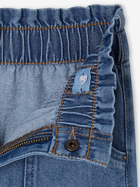 Jean fille large charpentier bleu clair+bleu moyen+denim gris - vertbaudet enfant 