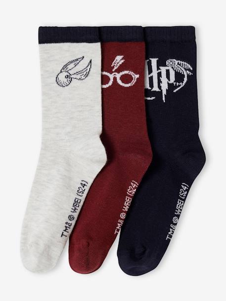 Garçon-Lot de 3 paires de chaussettes Harry Potter garçon