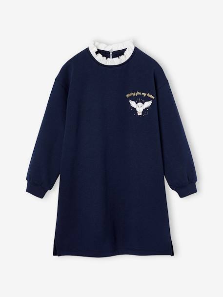 Robe sweat preppy motif Hedwige Harry Potter fille marine - vertbaudet enfant 