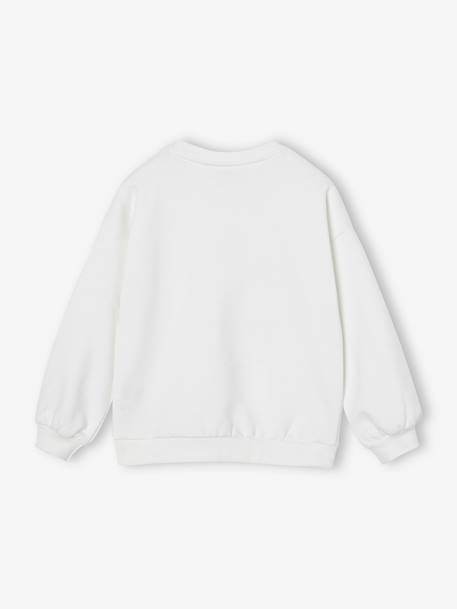 Sweat à sequins Disney Marie Les Aristochats fille écru - vertbaudet enfant 