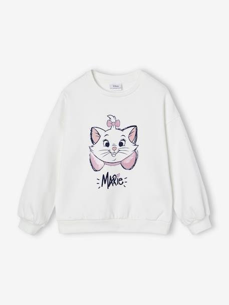 Meisjessweater met glitters Disney® Marie De Aristokatten ecru - vertbaudet enfant 