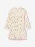 Robe en molleton motifs fleurs fille vanille - vertbaudet enfant 