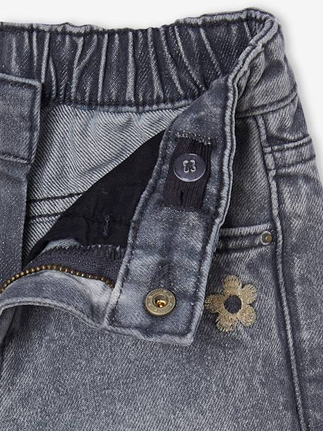 Jean fille large bleu moyen+denim black+denim brut+denim gris+stone - vertbaudet enfant 