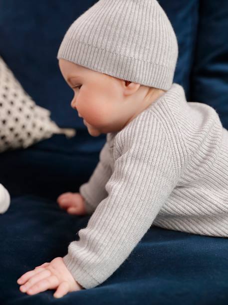 Ensemble naissance 4 pièces gris chiné - vertbaudet enfant 