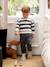 Ensemble sweat rayé + pantalon battle bébé garçon bleu ardoise - vertbaudet enfant 