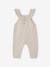 Tuinbroek van tricot baby's met schouderbandje en ruches gemêleerd beige - vertbaudet enfant 