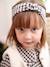 Ensemble 3 pièces bébé robe vichy + gilet + bandeau carreaux noir - vertbaudet enfant 