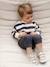 Ensemble sweat rayé + pantalon battle bébé garçon bleu ardoise - vertbaudet enfant 