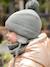 Ensemble bébé garçon bonnet + snood + moufles BASICS vert d'eau - vertbaudet enfant 