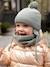 Ensemble bébé garçon bonnet + snood + moufles BASICS vert d'eau - vertbaudet enfant 