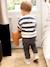 Ensemble sweat rayé + pantalon battle bébé garçon bleu ardoise - vertbaudet enfant 
