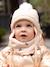 Ensemble bonnet + snood + moufles bébé fille beige poudré - vertbaudet enfant 