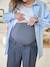 Pantalon de grossesse large gris - vertbaudet enfant 