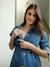 Robe chemise en jean grossesse et allaitement stone - vertbaudet enfant 