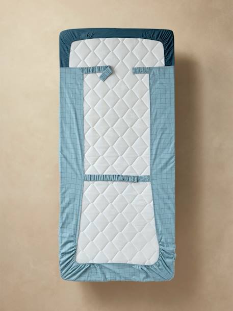 Parure enfant Magicouette CARONIMOS, avec coton recyclé carreaux beige+carreaux bleu - vertbaudet enfant 