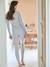 Ensemble 2 pièces pyjama de grossesse et allaitement gris chiné - vertbaudet enfant 