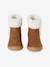 Bottines enfant fille synthétique fourrées zippées marron - vertbaudet enfant 