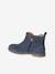 Boots enfant fille cuir élastiquées et zippées marine+or - vertbaudet enfant 