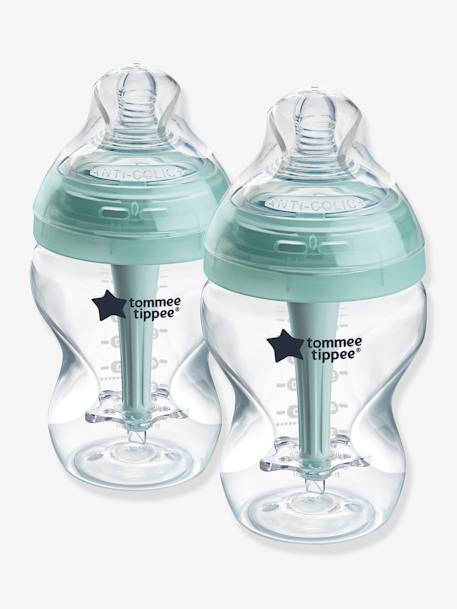 Lot 2 biberons 260ml Anti-Colique transparent - vertbaudet enfant 