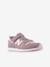 Baskets à lacets enfant YV373VQ2 ROSE CLAIR UNI AVEC DECOR - vertbaudet enfant 