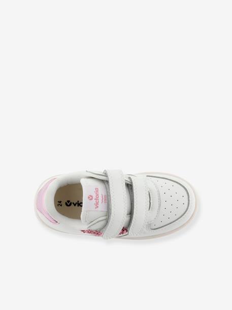 Baskets contrastantes Tiempo rose - vertbaudet enfant 