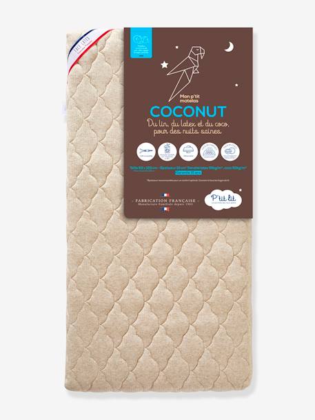 Matelas bébé déhoussable Coconut thermorégulateur blanc - vertbaudet enfant 