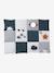 Tapis d'éveil moelleux et ludique bleu+écru+marron+multicolore+noir+rouge - vertbaudet enfant 