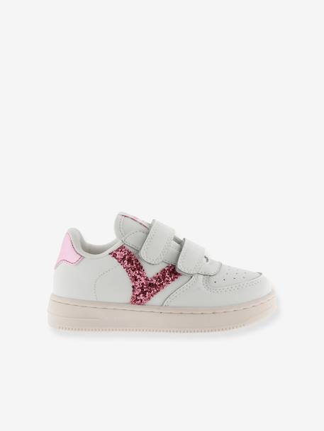 Baskets contrastantes Tiempo rose - vertbaudet enfant 
