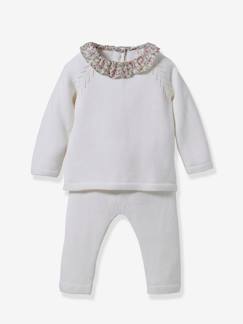 Bébé-Ensemble-Ensembleen tricot bébé col en tissu liberty