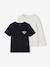 Lot de 2 tee-shirts sport garçon noir - vertbaudet enfant 