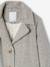 Manteau en drap de laine à carreaux fille carreaux gris - vertbaudet enfant 