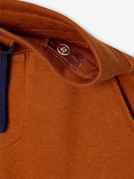 Joggingbroek voor jongens maxi typo antraciet+hazelnoot - vertbaudet enfant 