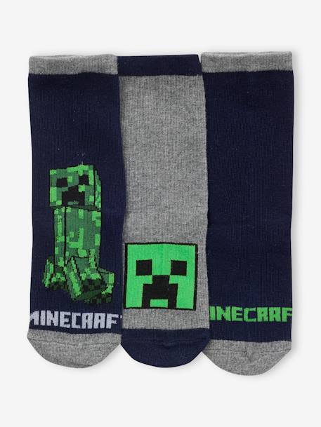 Garçon-Lot de 3 paires de chaussettes Minecraft