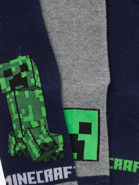 Lot de 3 paires de chaussettes Minecraft marine - vertbaudet enfant 