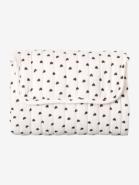 Tapis à langer de voyage écru+noisette - vertbaudet enfant 