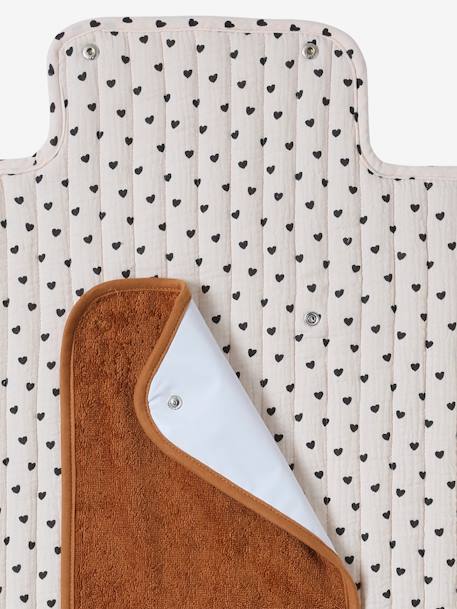 Tapis à langer de voyage écru+noisette - vertbaudet enfant 