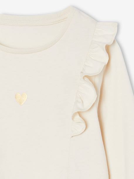 Ensemble t-shirt à volants et jupe en tulle fille anthracite - vertbaudet enfant 