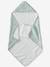 Set met aanpasbare badcape + washandje DANS LES BOIS saliegroen - vertbaudet enfant 
