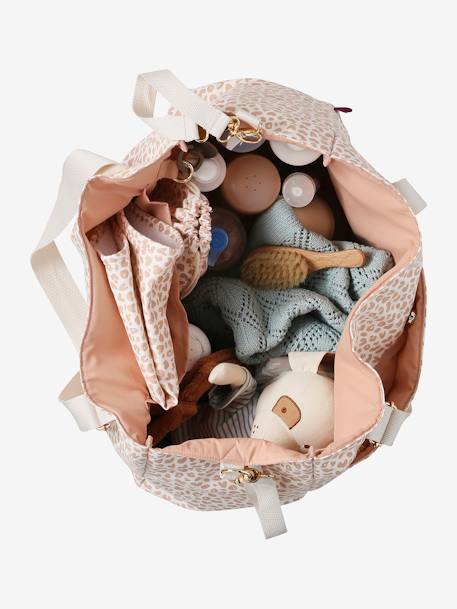 Sac à langer maxi LOVELY LEO rose imprimé - vertbaudet enfant 