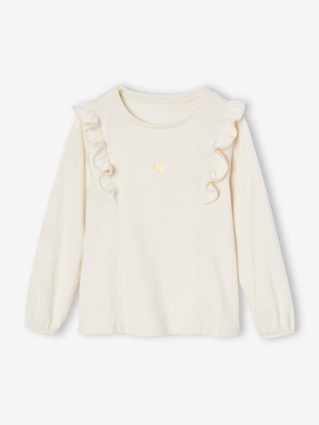 Ensemble t-shirt à volants et jupe en tulle fille anthracite - vertbaudet enfant 