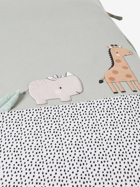 Housse fond de parc avec jouets TANZANIE vert d'eau - vertbaudet enfant 