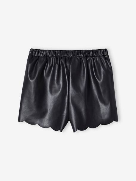 Short festonné avec noeud fille noir - vertbaudet enfant 