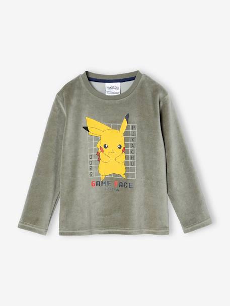 Pyjama Pokémon en velours vert sauge - vertbaudet enfant 